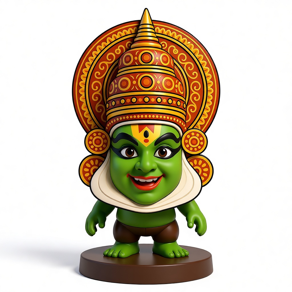 Kathakali Dancer Figurine free 3D printable STL