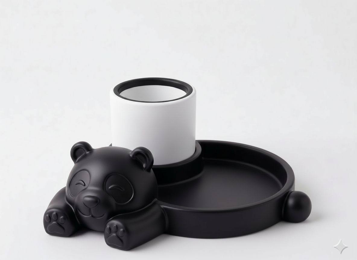 Panda Desk Organizer free 3D printable STL