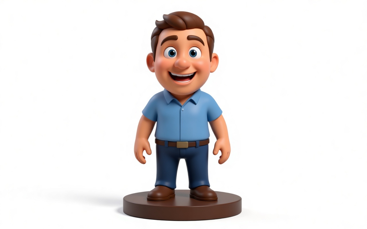 Smiling Man Figurine free 3D printable STL