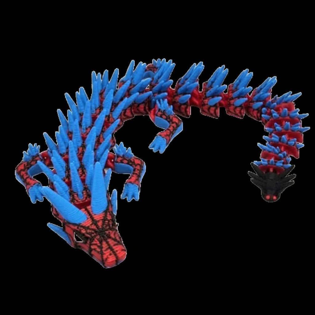 Spiderman Dragon Figurine free 3D printable STL