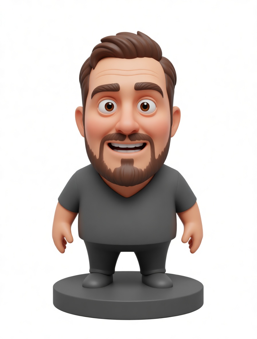 Bearded Man Figurine free 3D printable STL