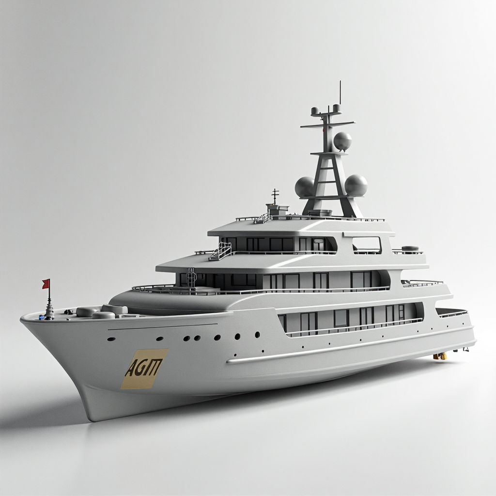 Italian Megayacht Model free 3D printable STL