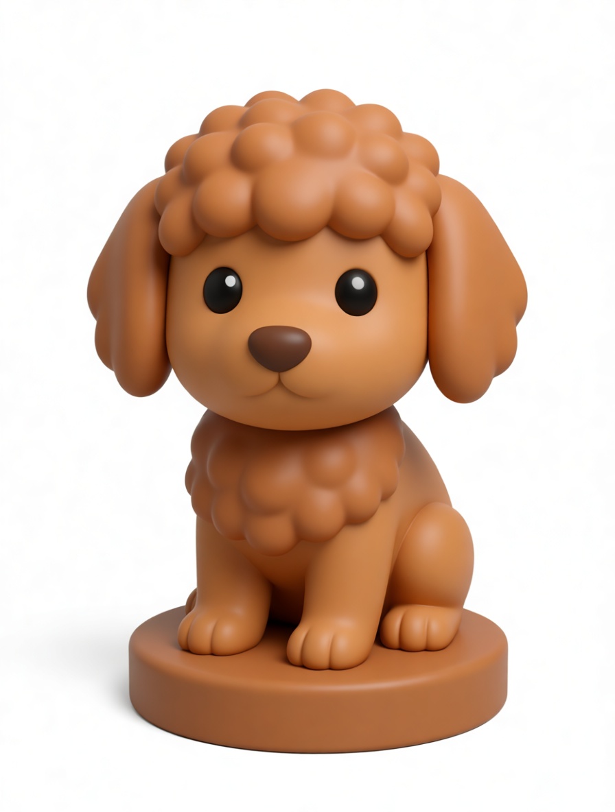 Poodle Dog Figurine free 3D printable STL