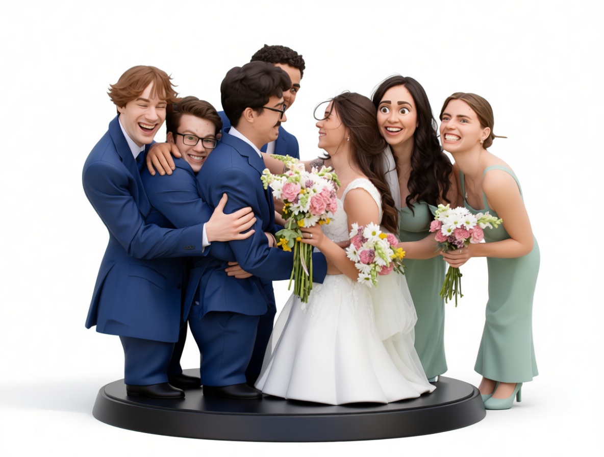 Wedding Party Figurine free 3D printable STL
