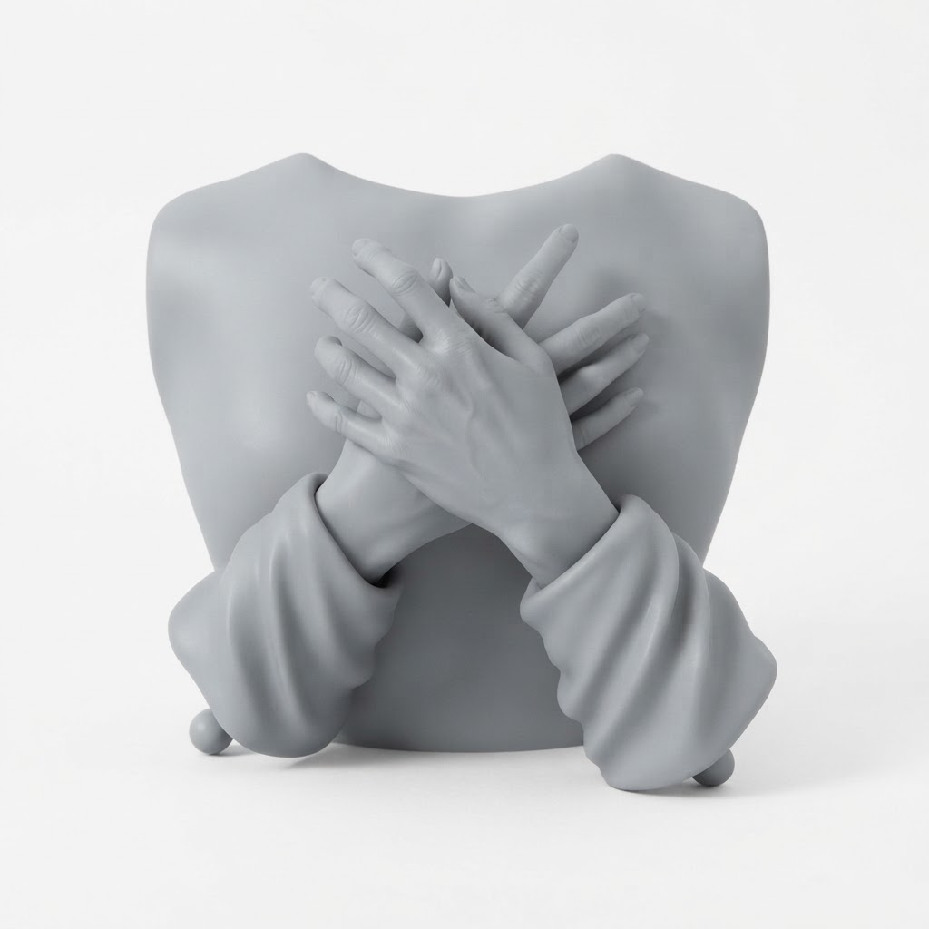 Hands Crossed Bust free 3D printable STL