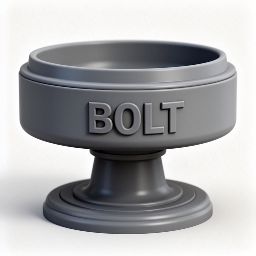 Bolt Dog Bowl free 3D printable STL