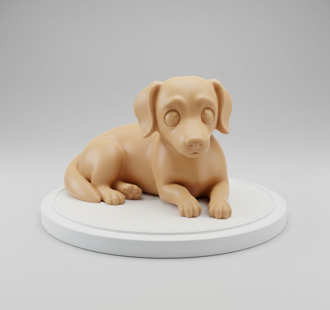 Beagle Puppy Figurine free 3D printable STL
