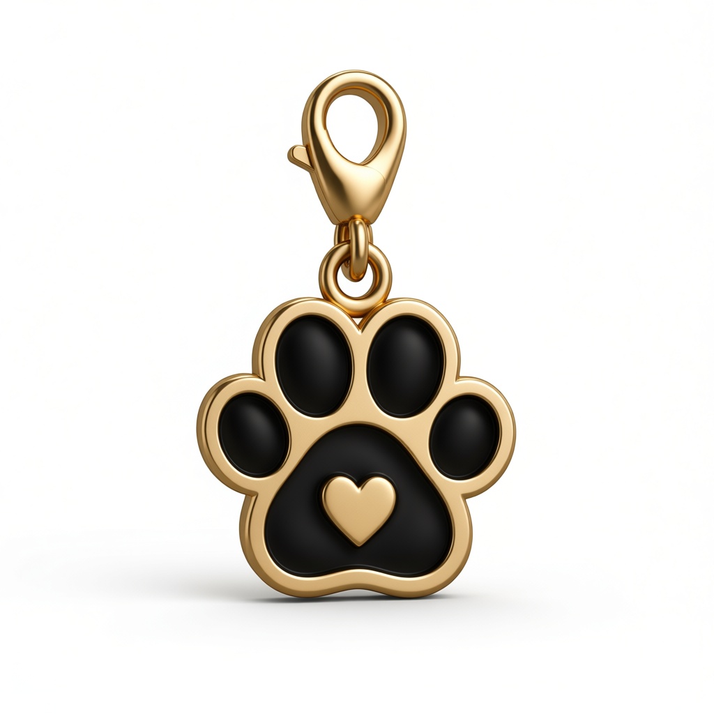 Paw Print Pendant free 3D printable STL