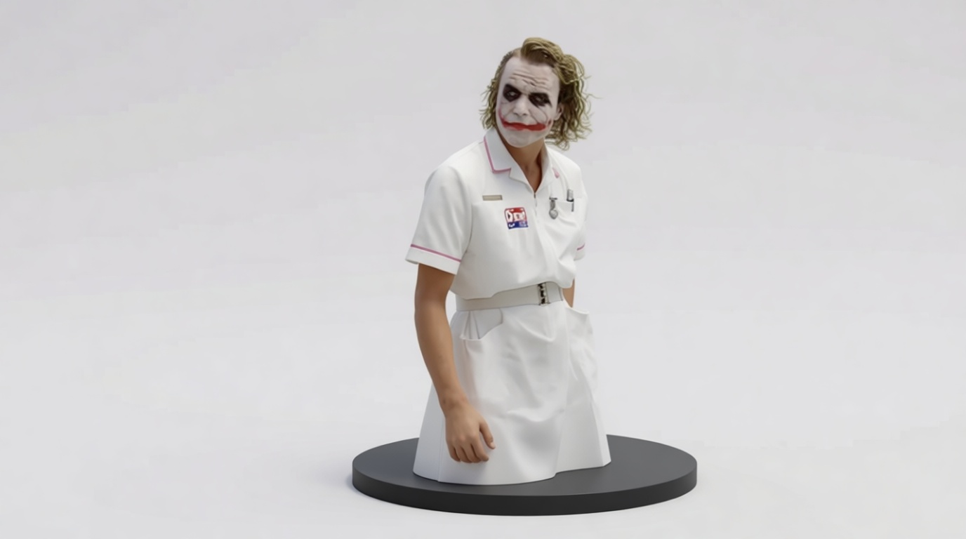 Joker Nurse Bust free 3D printable STL