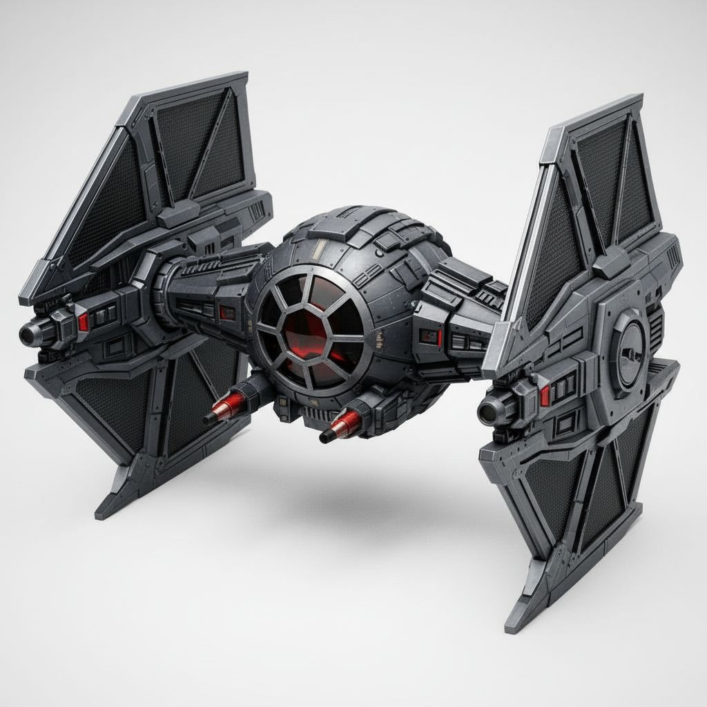 Futuristic Space Fighter free 3D printable STL
