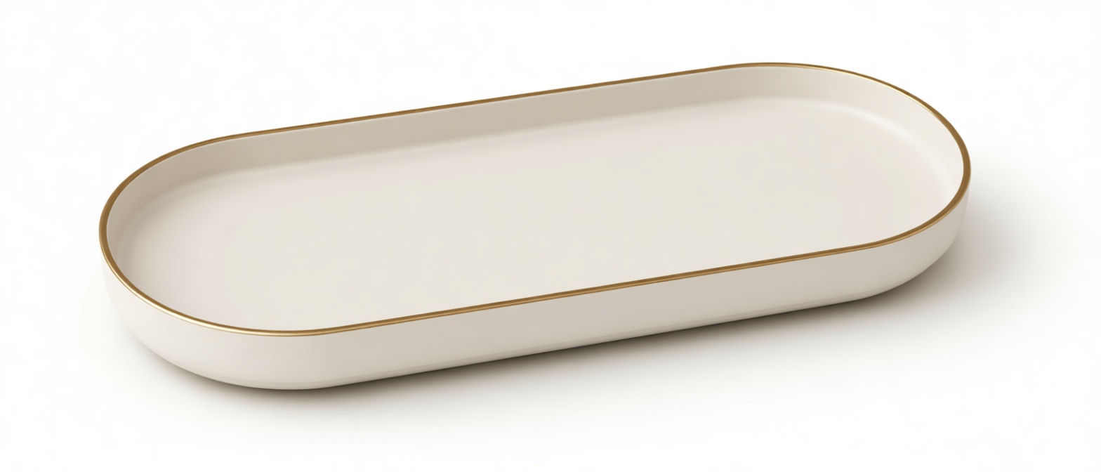 Oval Tray Model free 3D printable STL