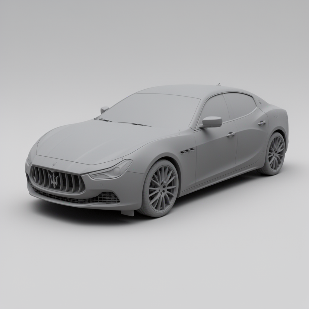 Maserati Ghibli Model free 3D printable STL