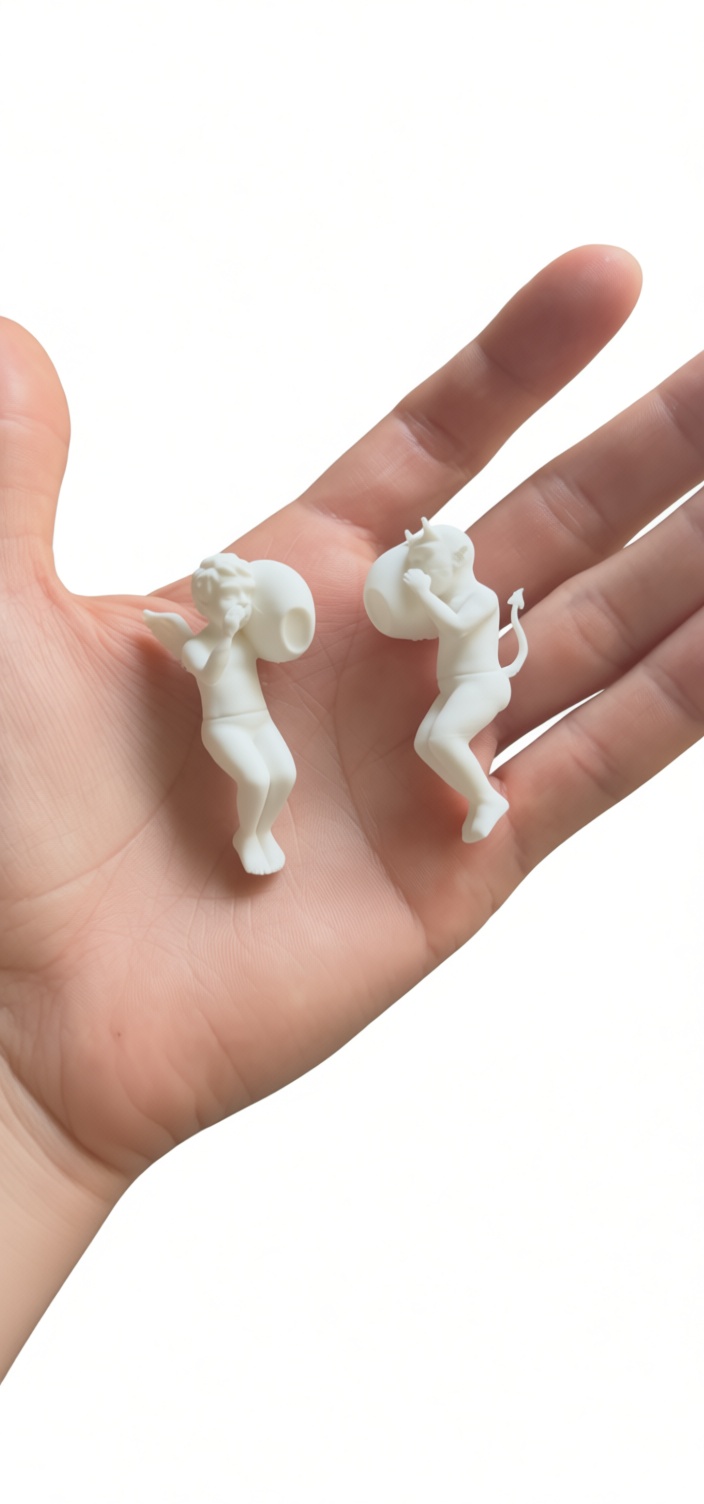 Cherub and Devil Figurines free 3D printable STL