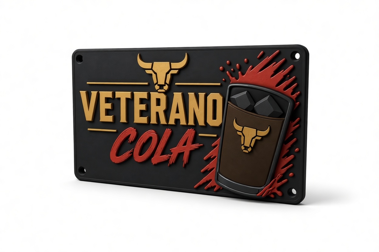 Veterano Cola Wall Plaque free 3D printable STL