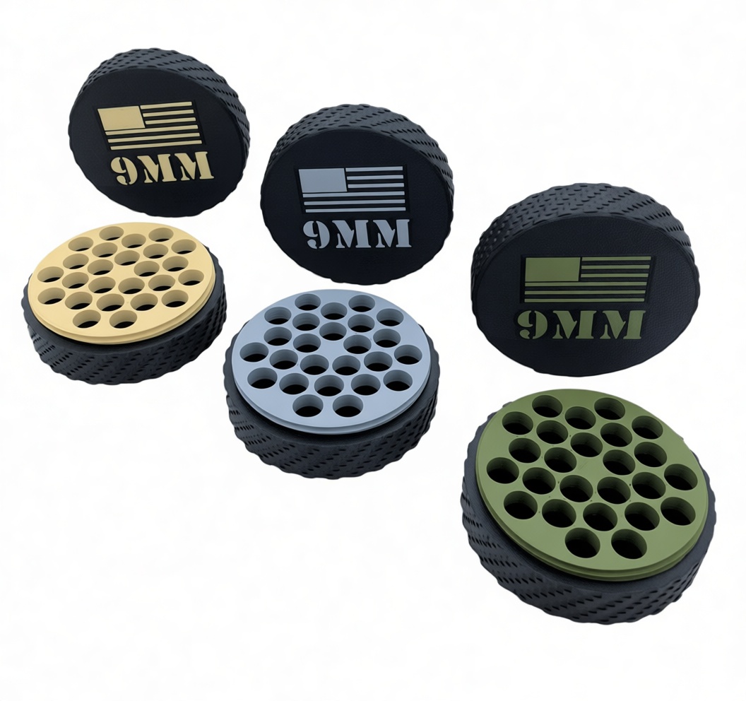 9mm Ammo Organizer Box free 3D printable STL