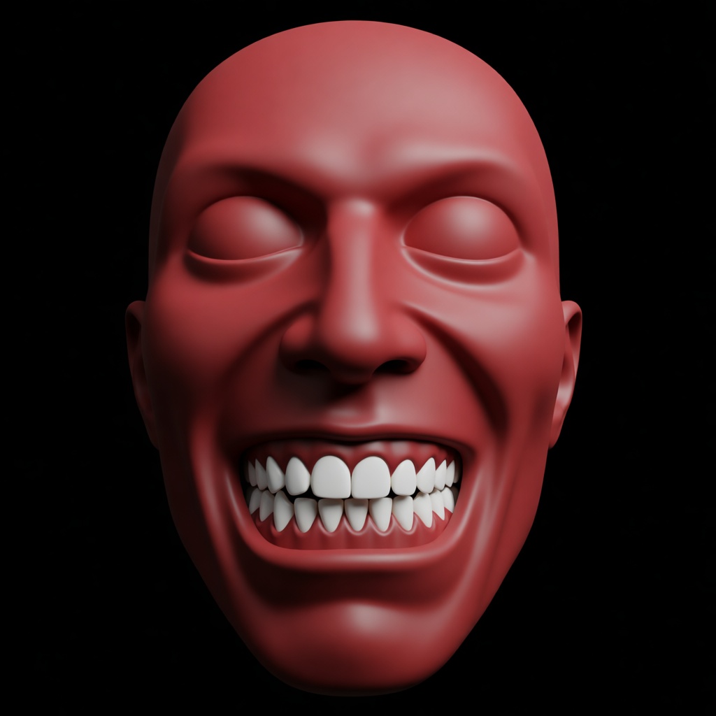 Smiling Face Mask free 3D printable STL