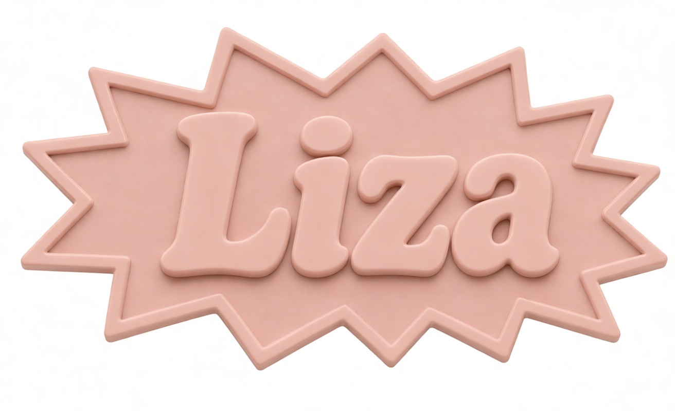 Liza Name Plaque free 3D printable STL