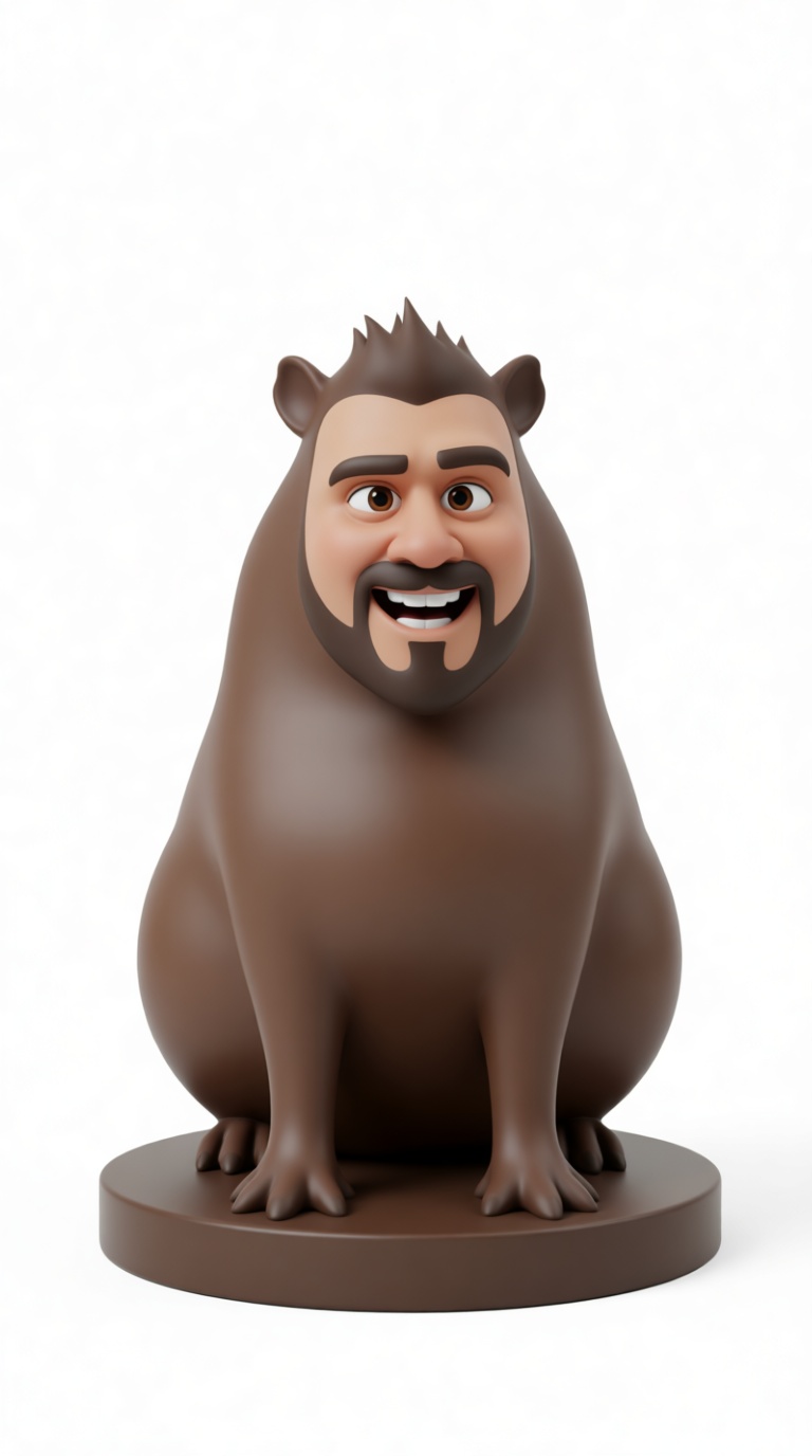 Bearded Man Otter Figurine free 3D printable STL