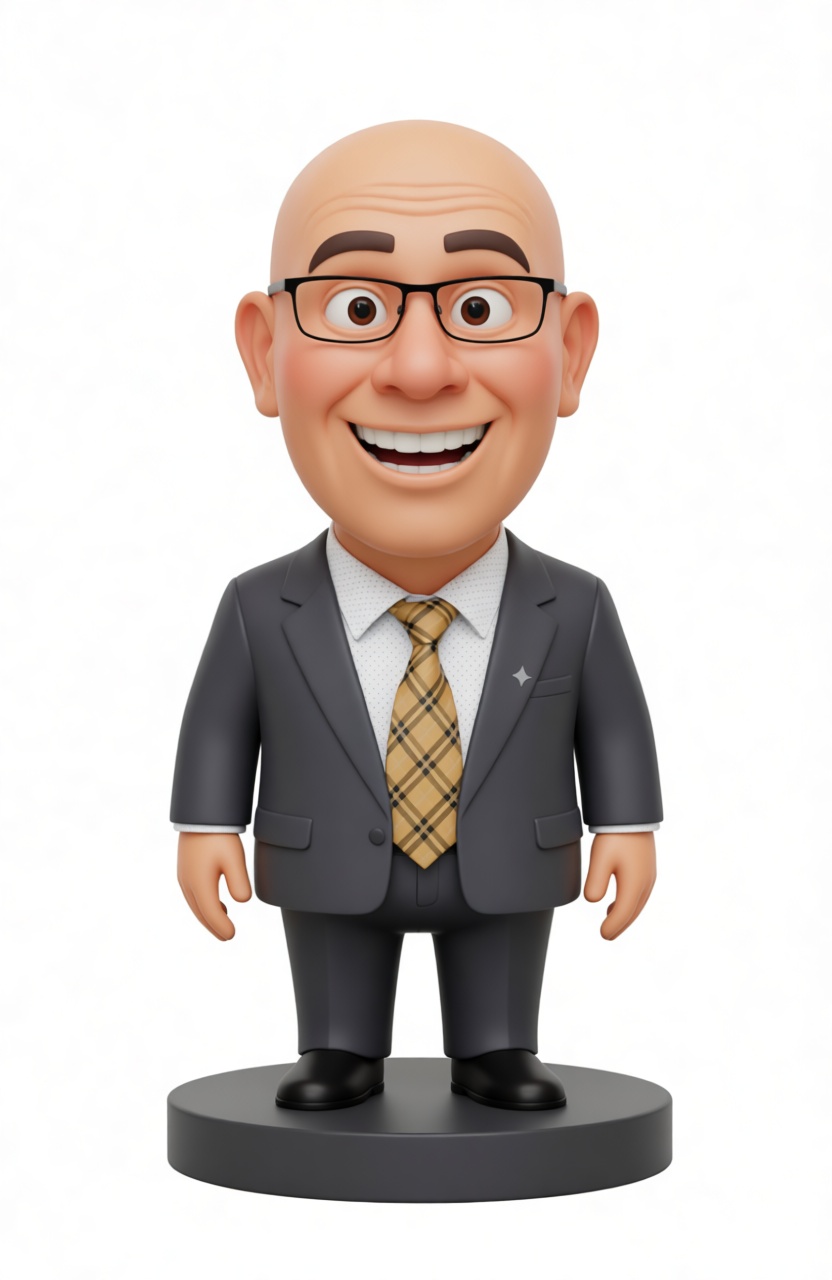 Bald Businessman Figurine free 3D printable STL