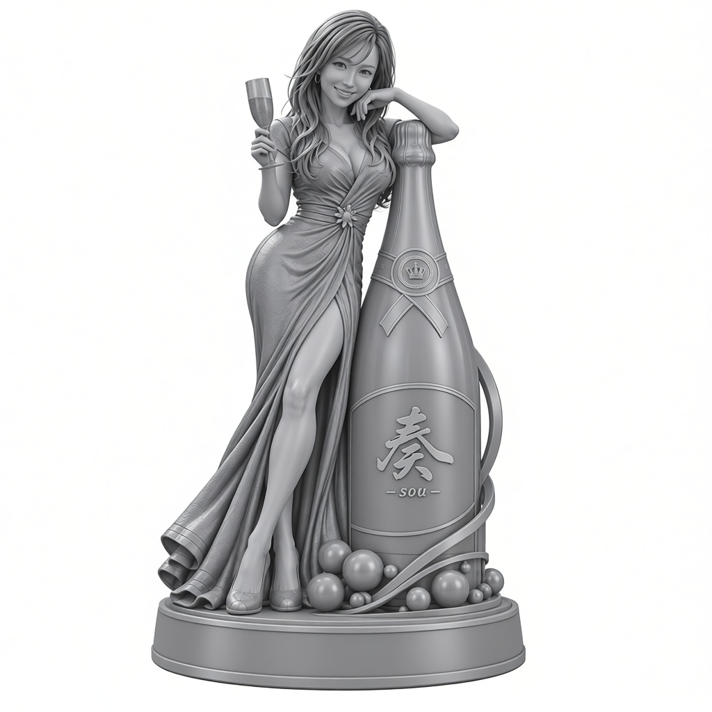 Elegant Woman Figurine free 3D printable STL