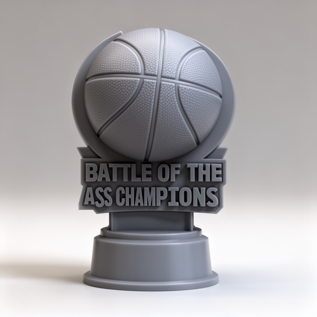 Basketball Trophy Sculpture free 3D printable STL