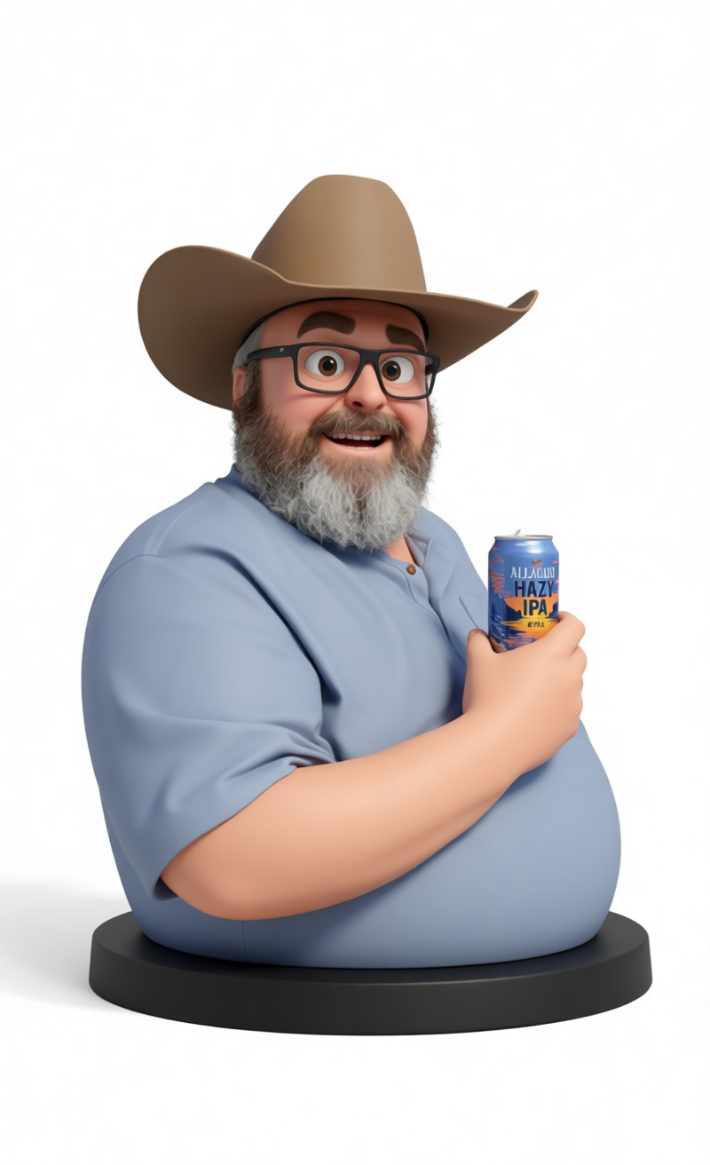 Happy Cowboy Bust free 3D printable STL