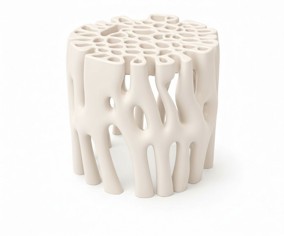 Organic Coral Stool free 3D printable STL
