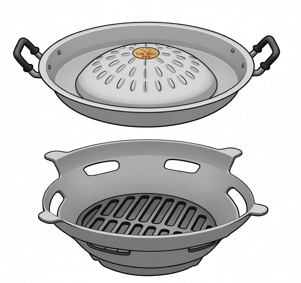Thai Charcoal Grill Model free 3D printable STL