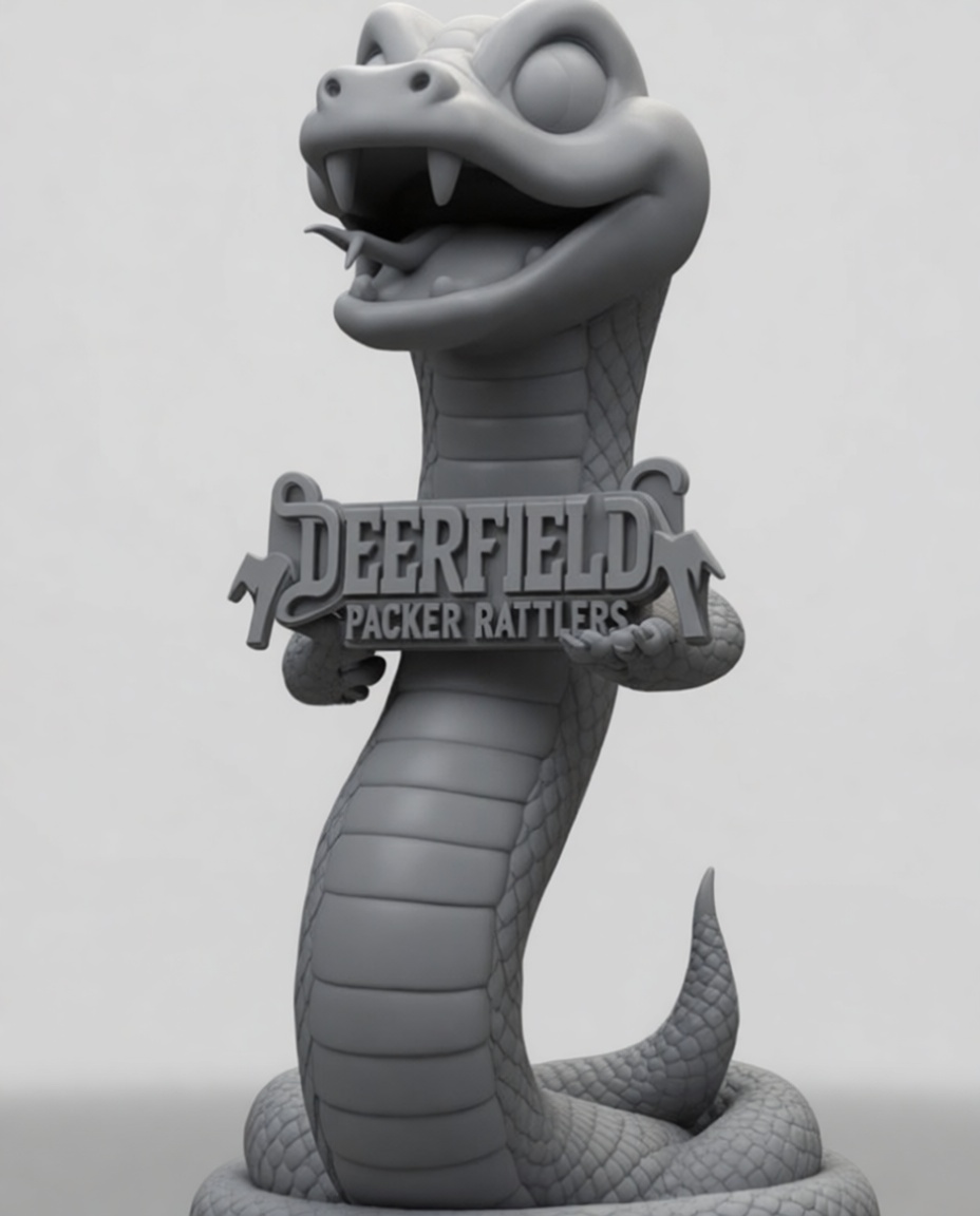 Deerfield Packer Rattlers Figurine free 3D printable STL