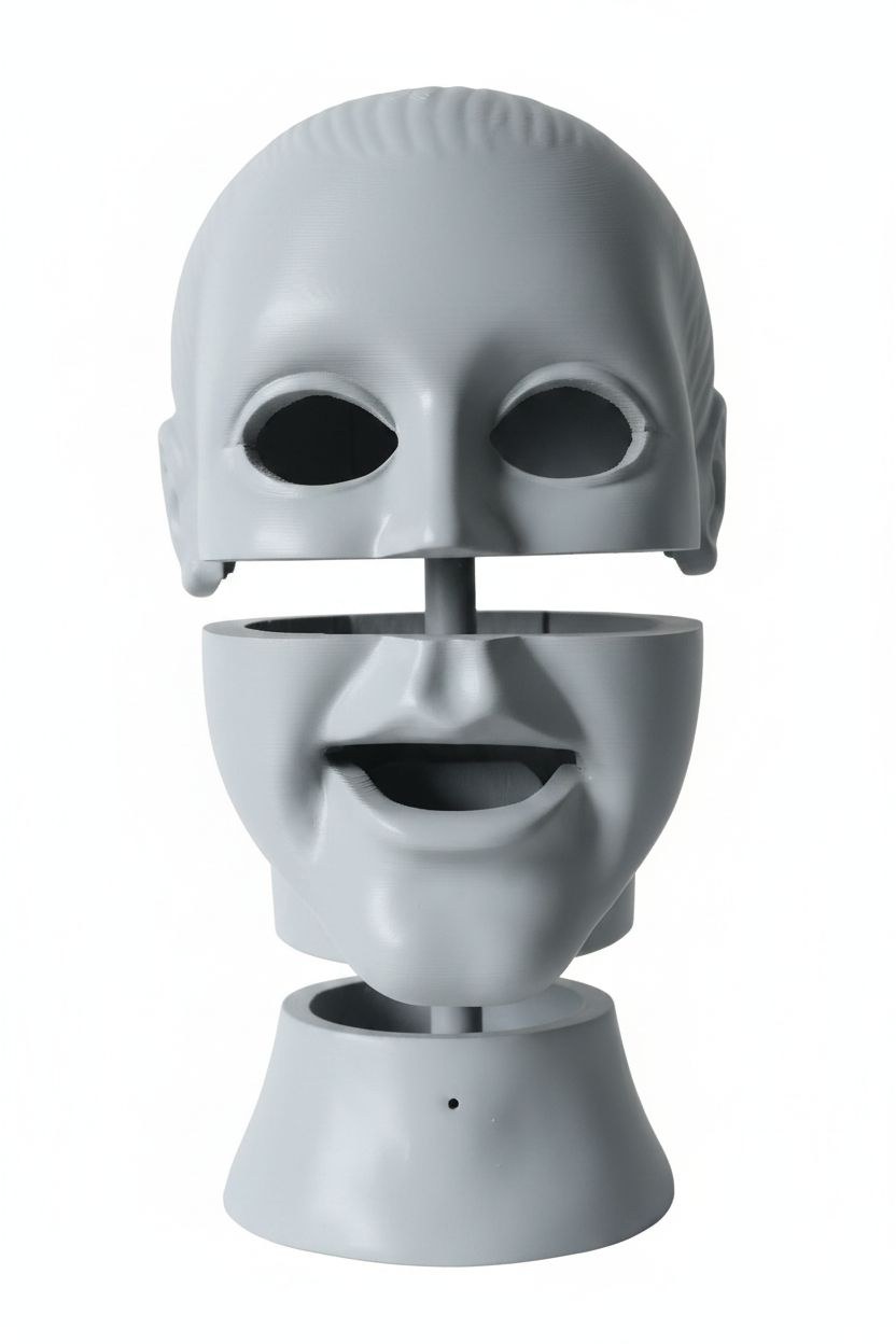 Human Face Mechanical Model free 3D printable STL