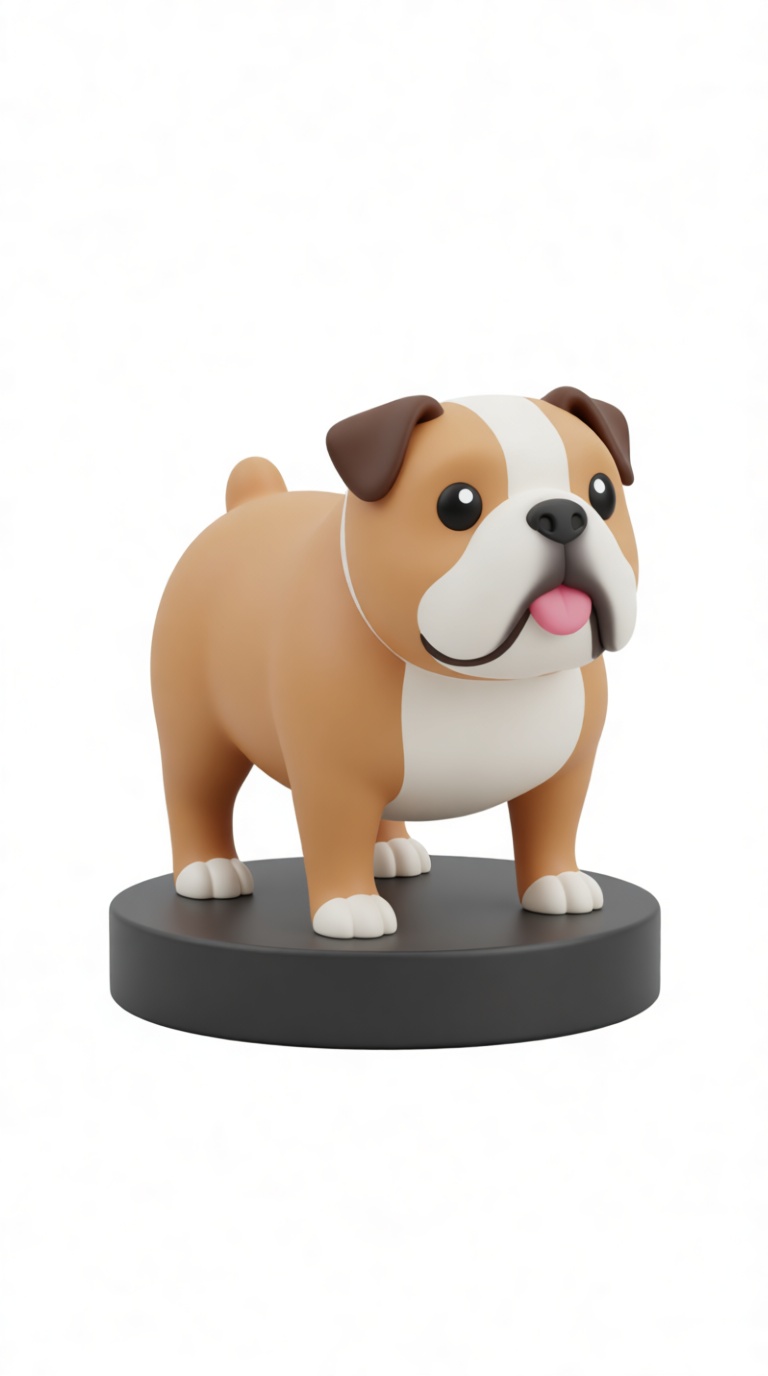 Bulldog Figurine free 3D printable STL