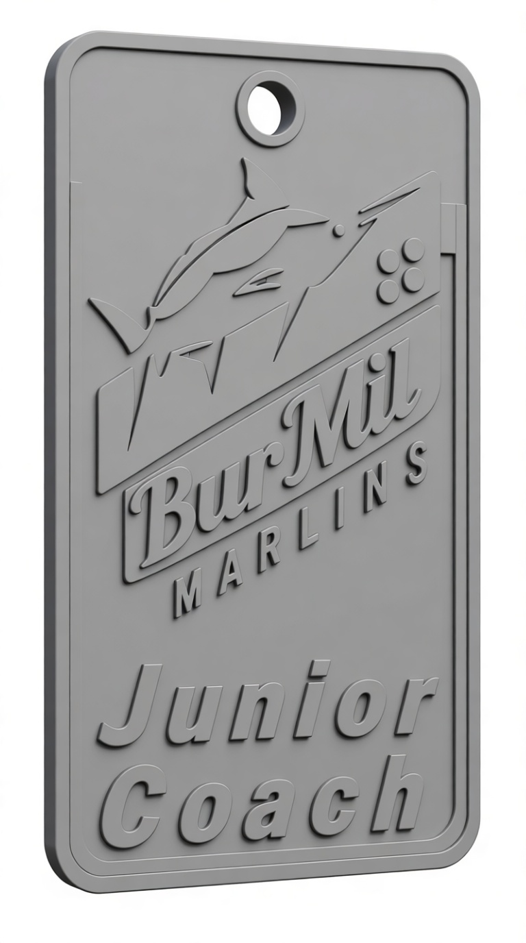 BurMil Marlins Coach Tag free 3D printable STL
