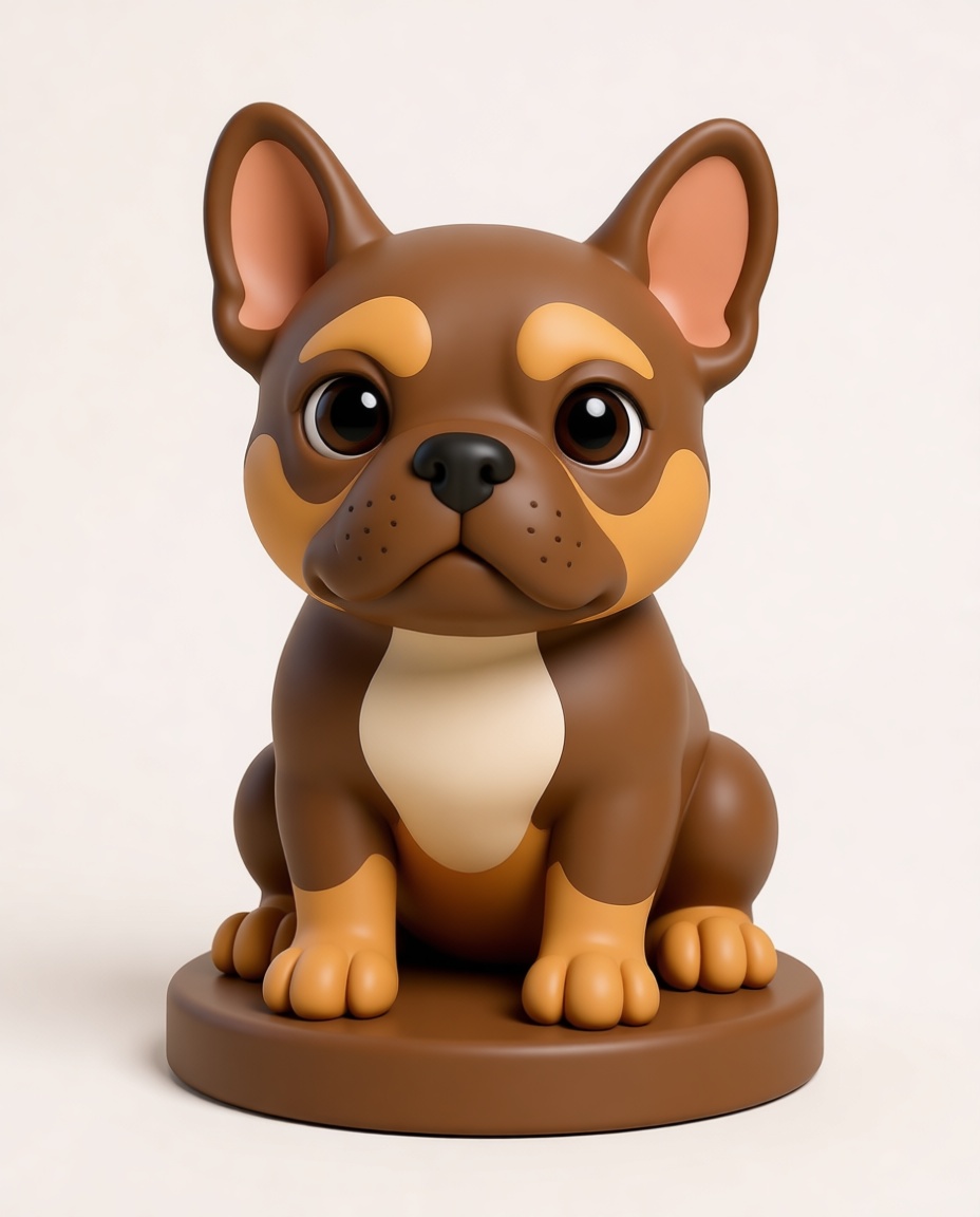 French Bulldog Figurine free 3D printable STL