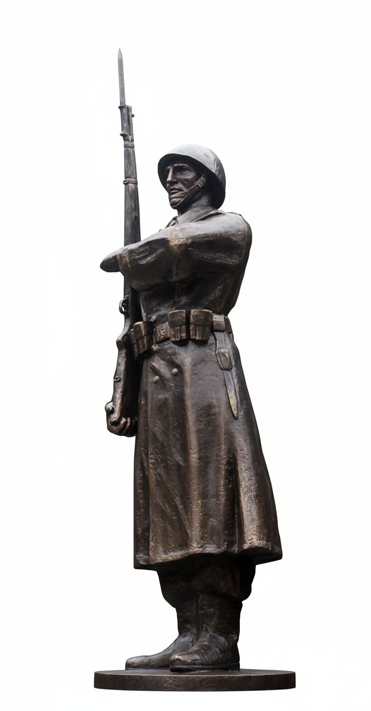 World War II Soldier Statue free 3D printable STL