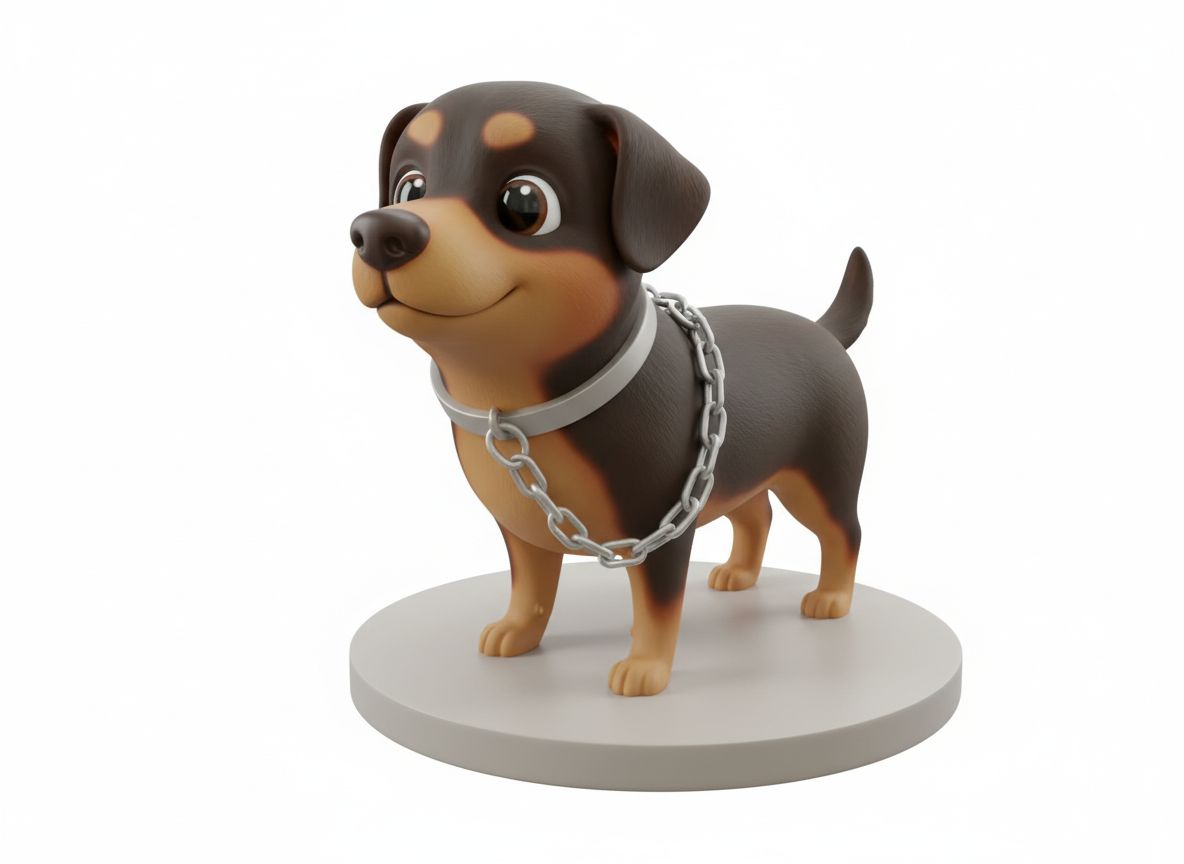 Cartoon Rottweiler Figure free 3D printable STL