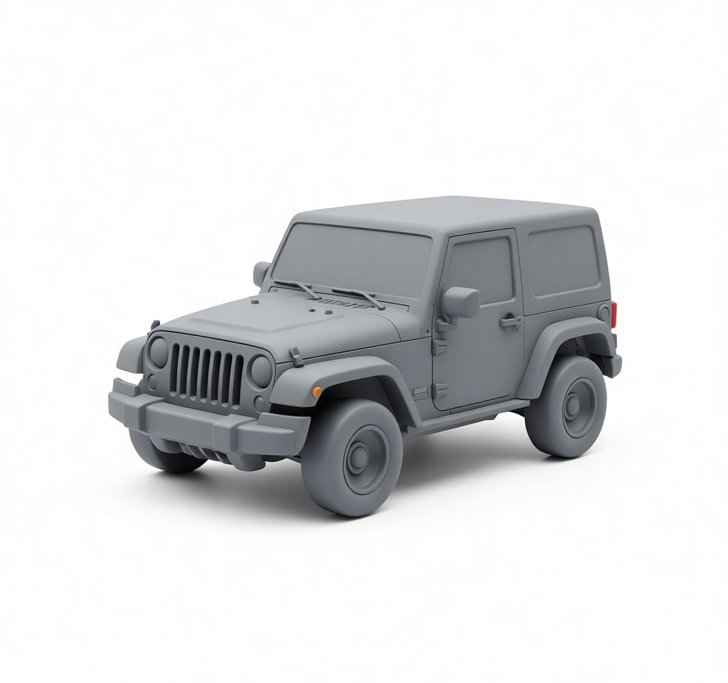 Jeep Wrangler Model free 3D printable STL