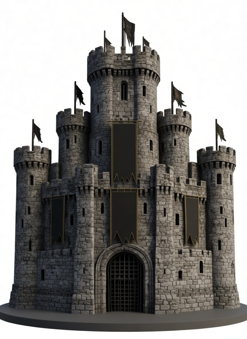 Medieval Castle Model free 3D printable STL