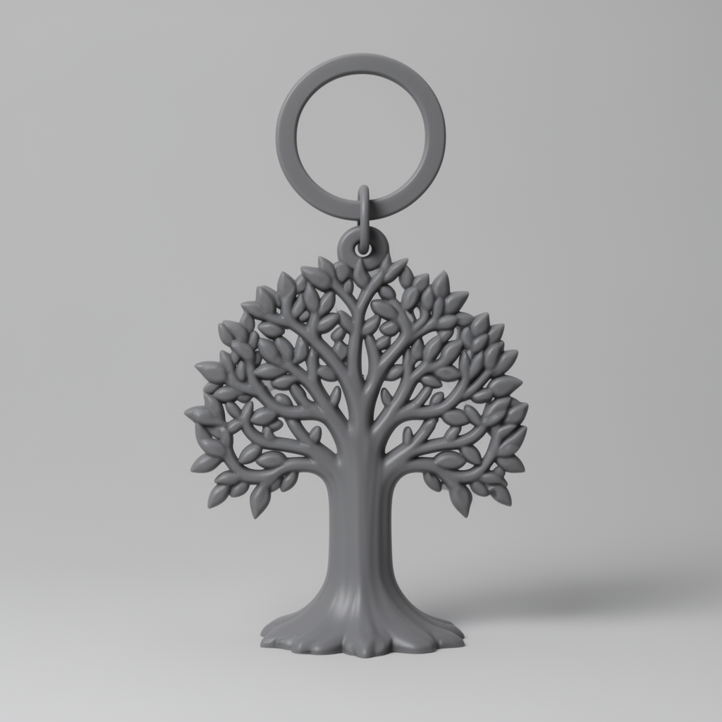 Tree of Life Keychain free 3D printable STL