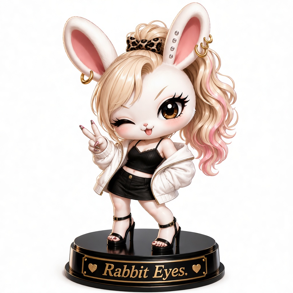Rabbit Eyes Figurine free 3D printable STL