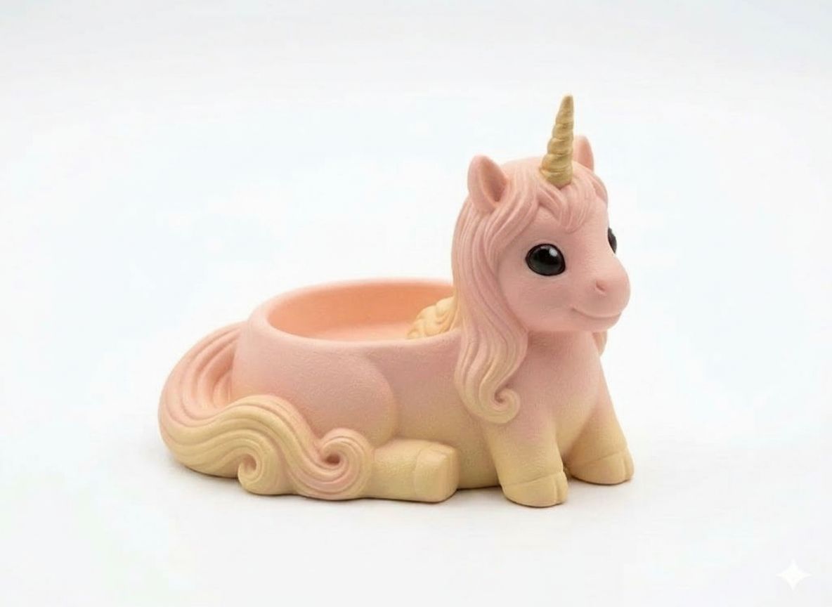 Unicorn Planter Figurine free 3D printable STL