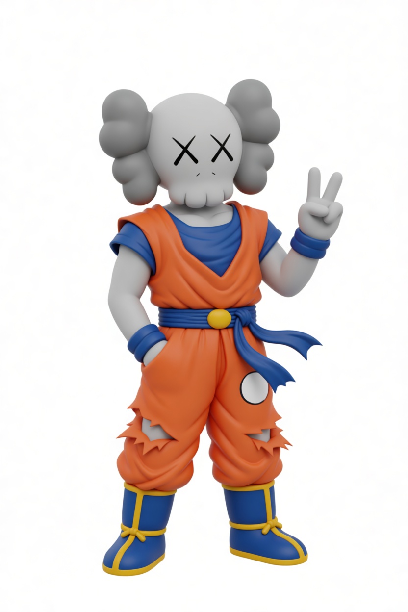 Goku KAWS Style Figurine free 3D printable STL