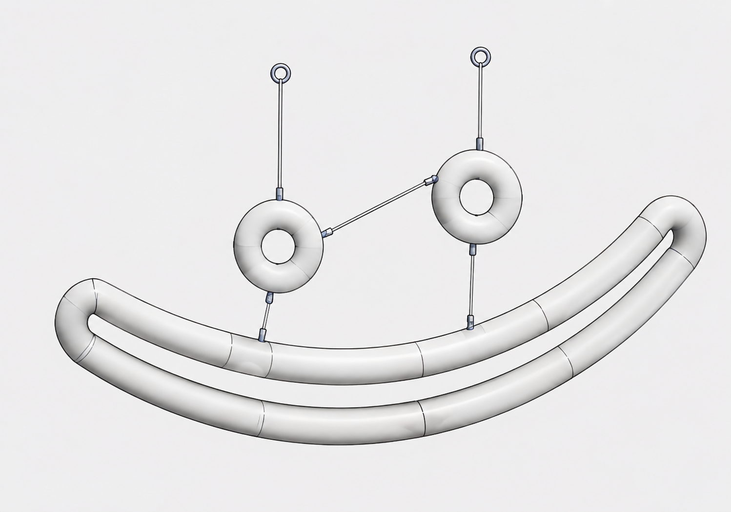 Smiley Face Mobile Sculpture free 3D printable STL
