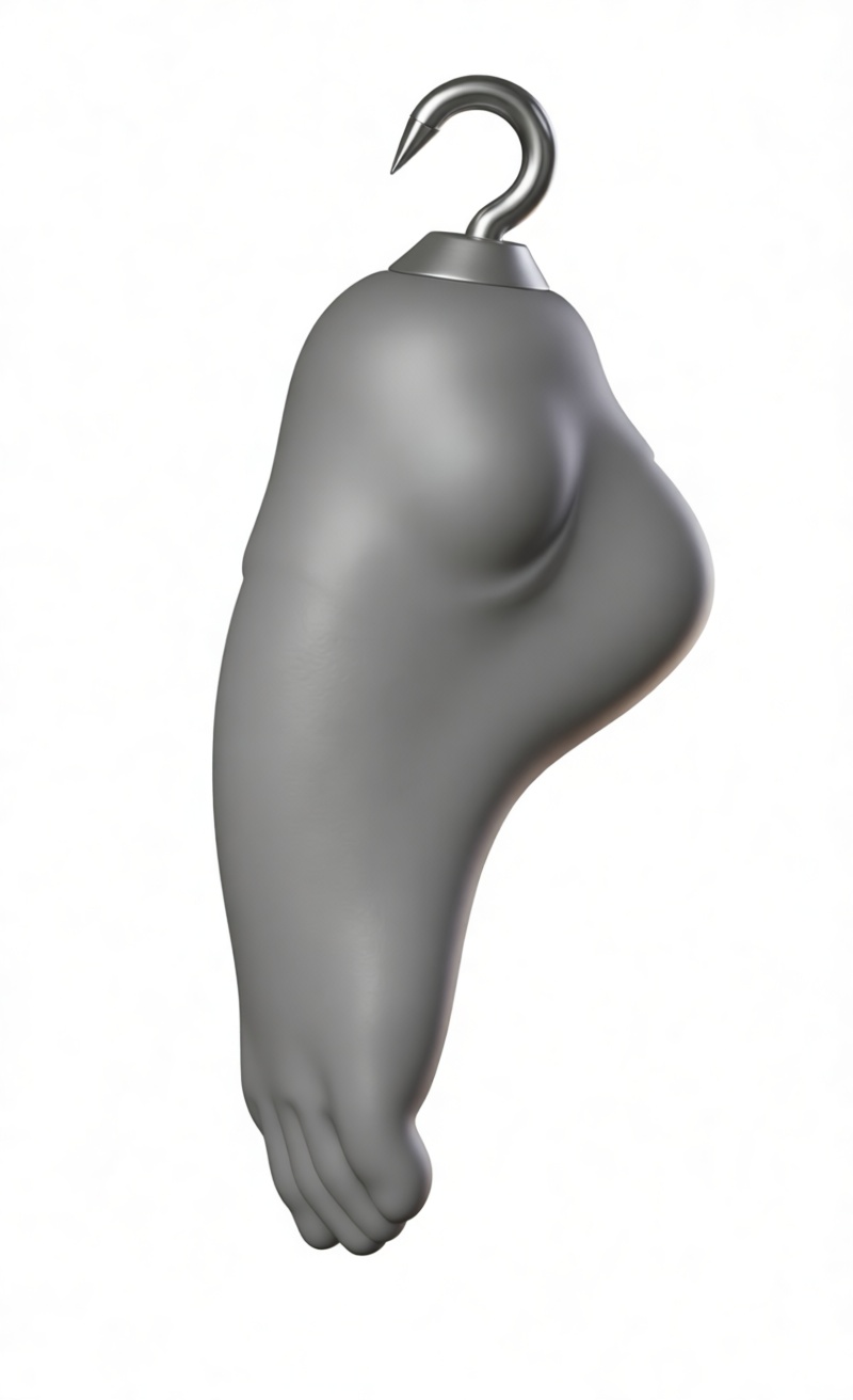 Hooked Hanging Hand Sculpture free 3D printable STL