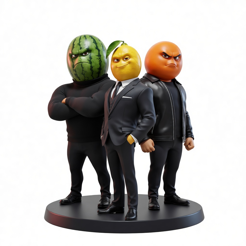 Fruit Gangsters Figurines free 3D printable STL