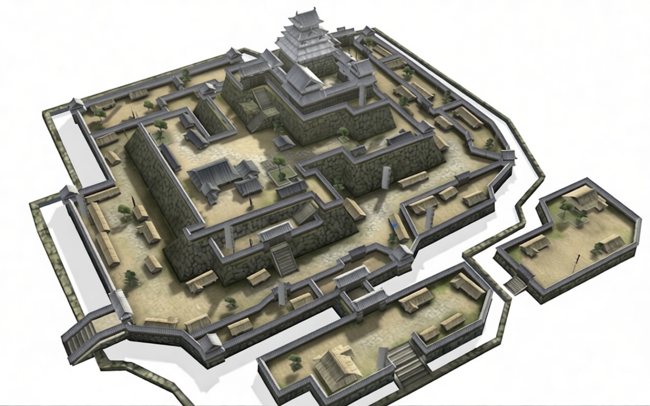 Japanese Castle Model free 3D printable STL