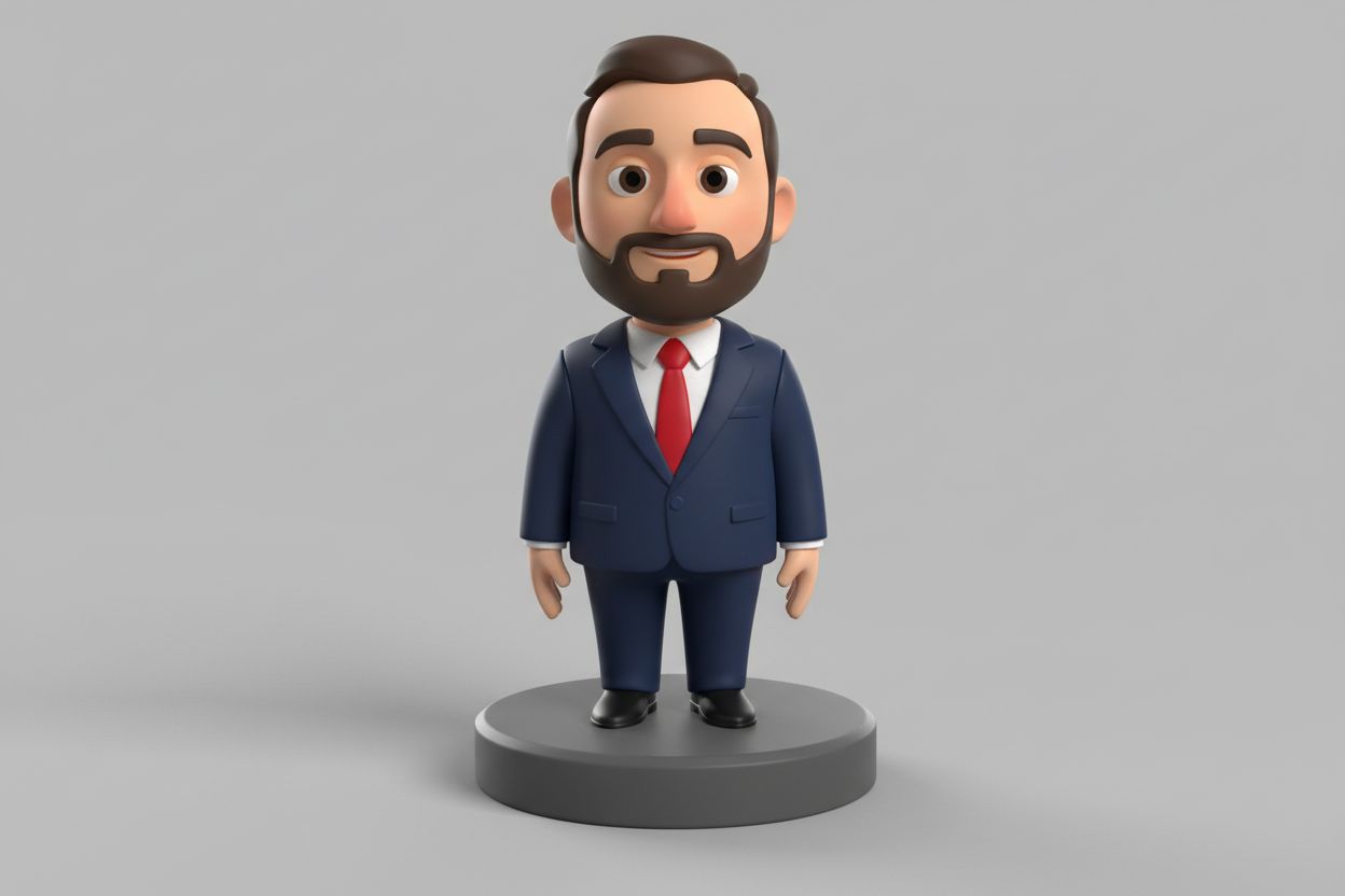 Stylized Business Figure free 3D printable STL
