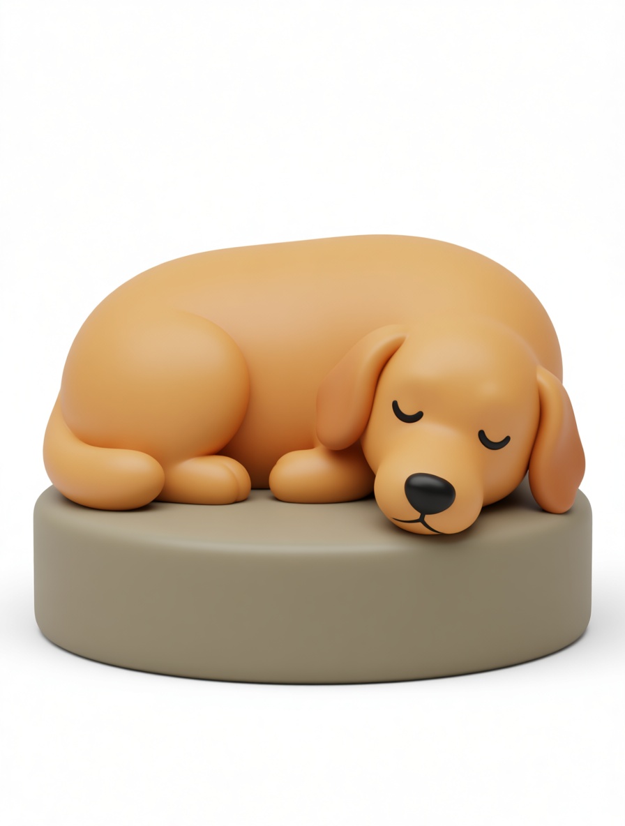 Sleeping Beagle Figurine free 3D printable STL