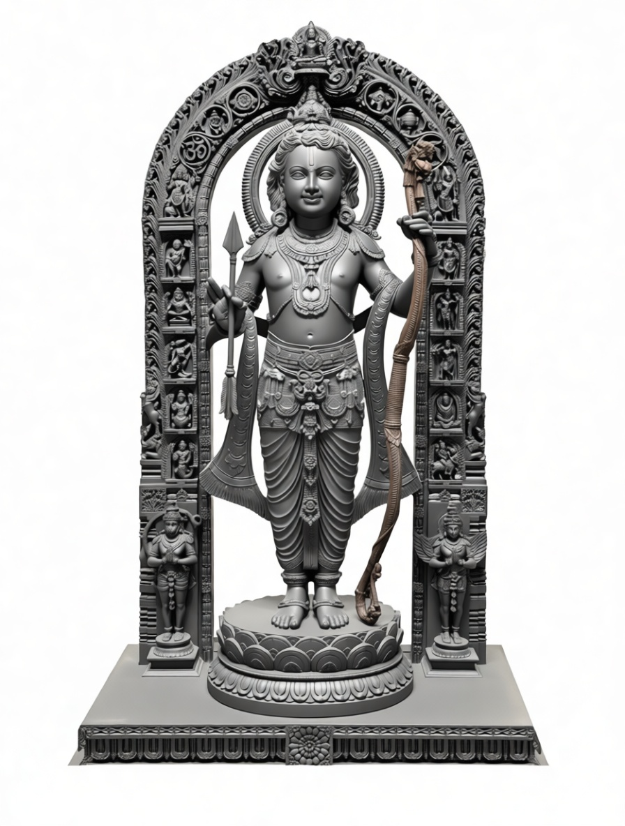 Lord Rama Statue free 3D printable STL