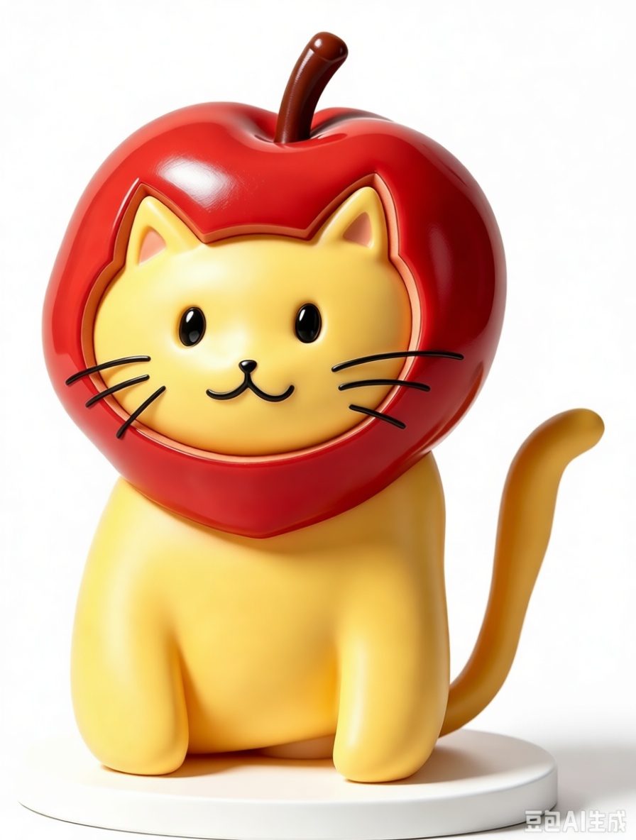 Apple Cat Figurine free 3D printable STL