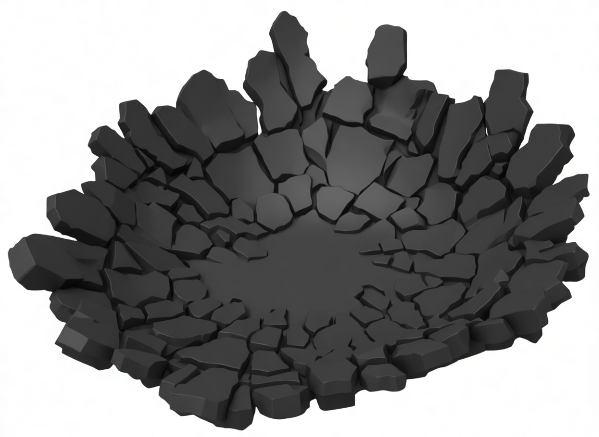 Cracked Ground Base free 3D printable STL